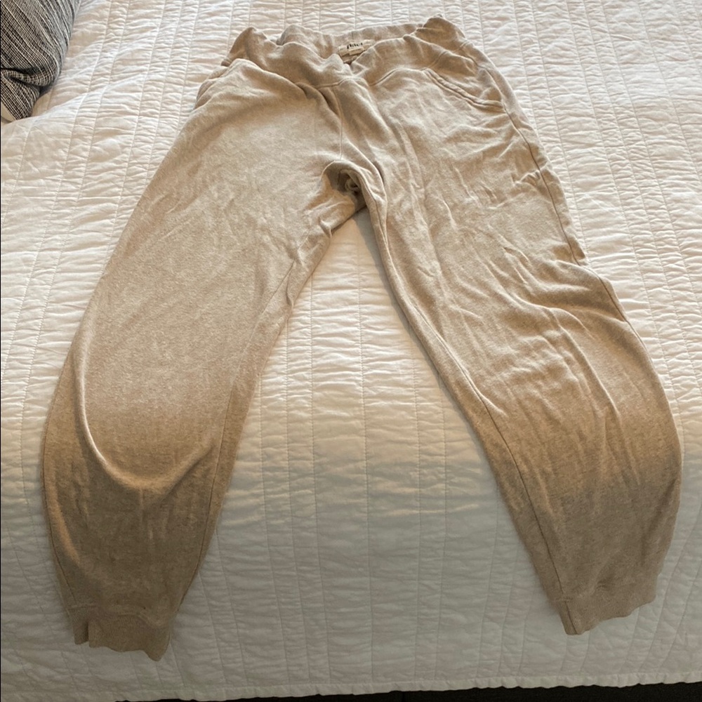 Pact Women’s Beige Airplane Jogger Pants